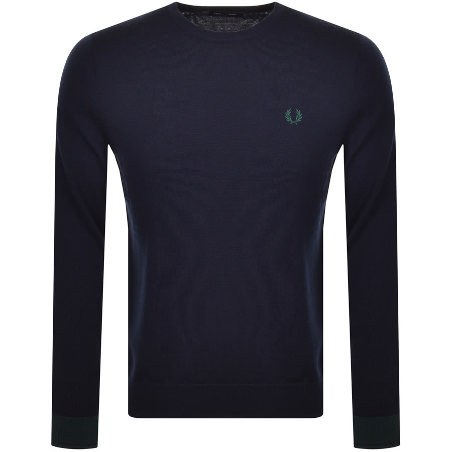Alternative Image for ProductFred Perry Crew Neck Knit Jumper Navy1